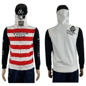 Volcom Fear Slim Pirate Full Zip Hoodie size XL Boys